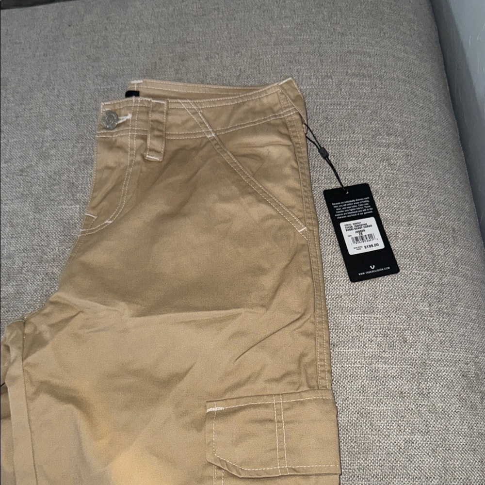True Religion women’s Khaki Cargo Pants